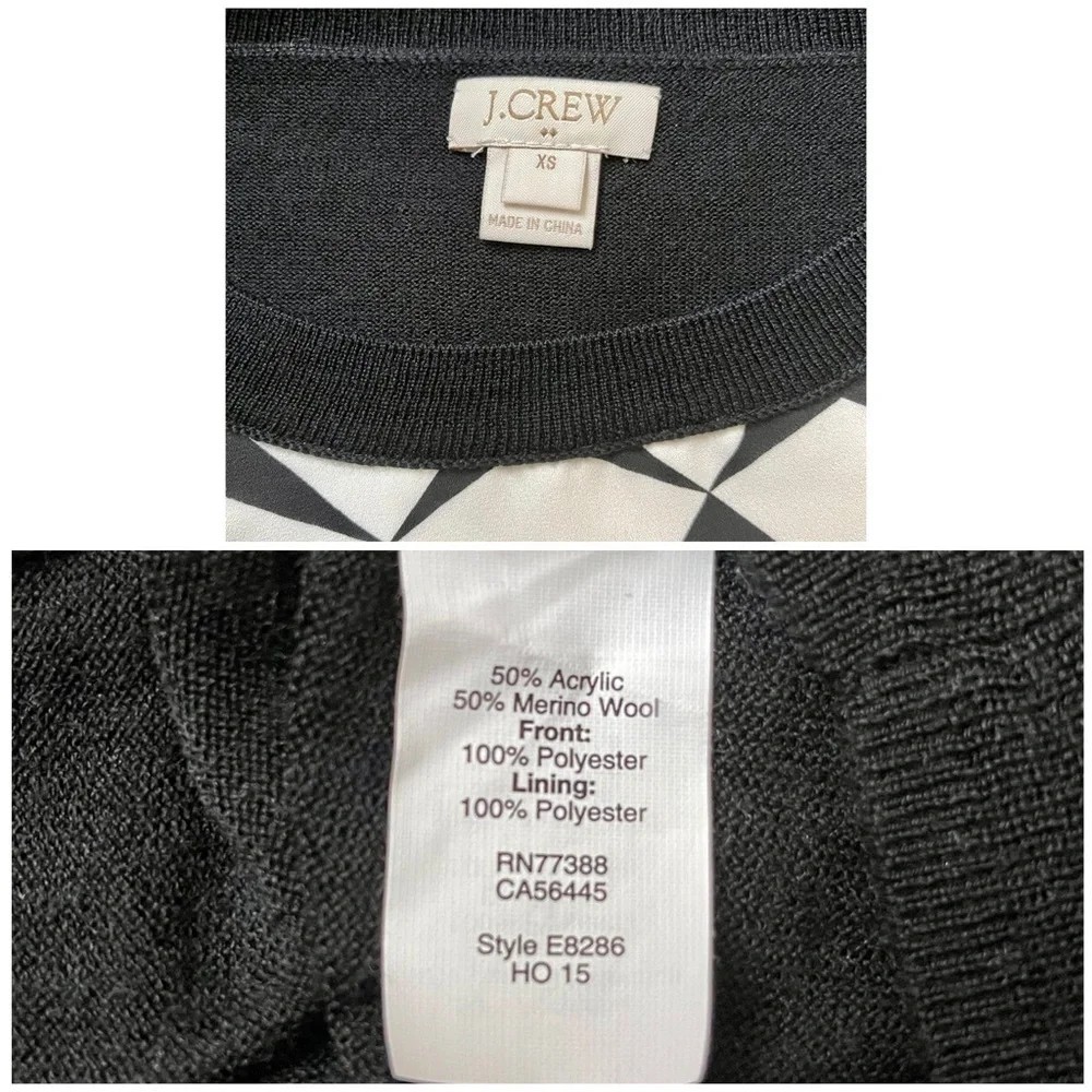 J. Crew Mix Material Sweater